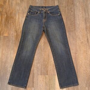 Classic Dark Wash Bogari Blue Jeans